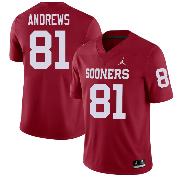 Mark Andrews Oklahoma Sooners Jersey,Oklahoma Sooners Football Uniforms,Jersey-Crimson